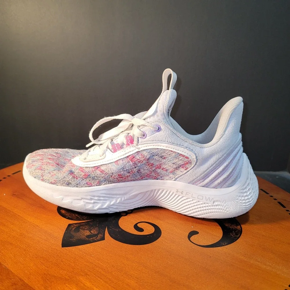 Under Armour Curry Flow 10 Splash Party Basketball Shoes‎ 3025731-401 Kids 7Y